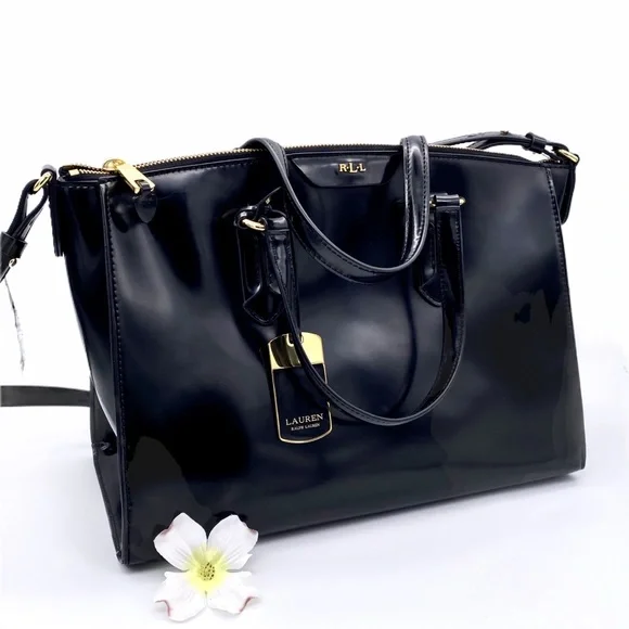 LAUREN Ralph Lauren Winford SP Convertible Satchel Handbag & Wallet Set - Picture 2 of 15